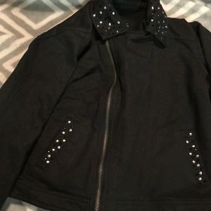 soft black jacket from Justice